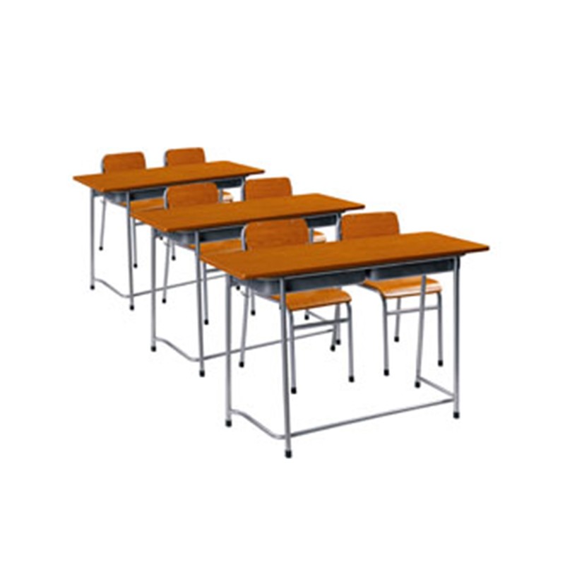 Double Student Desk And Chairs