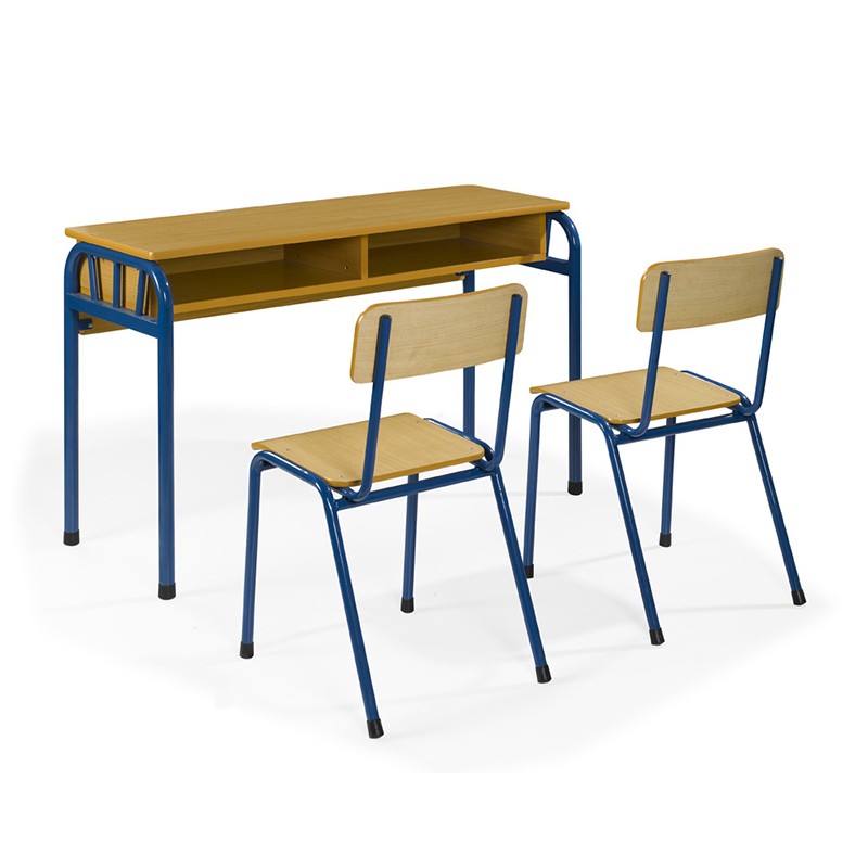 Two Person Classroom Desk Set