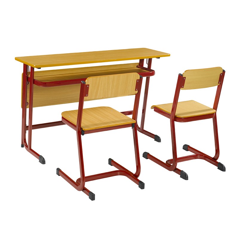 Two-Seater School Desk And Chair
