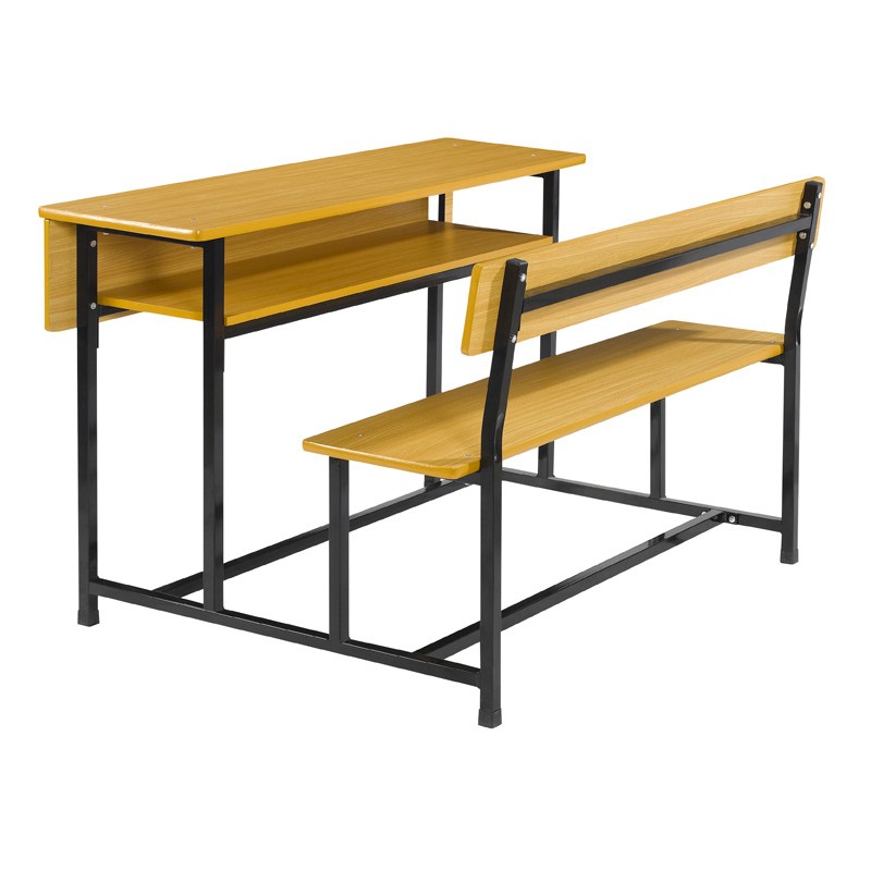 School Bench And Desk Set