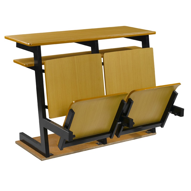 Wood Lecture Seats With Desk